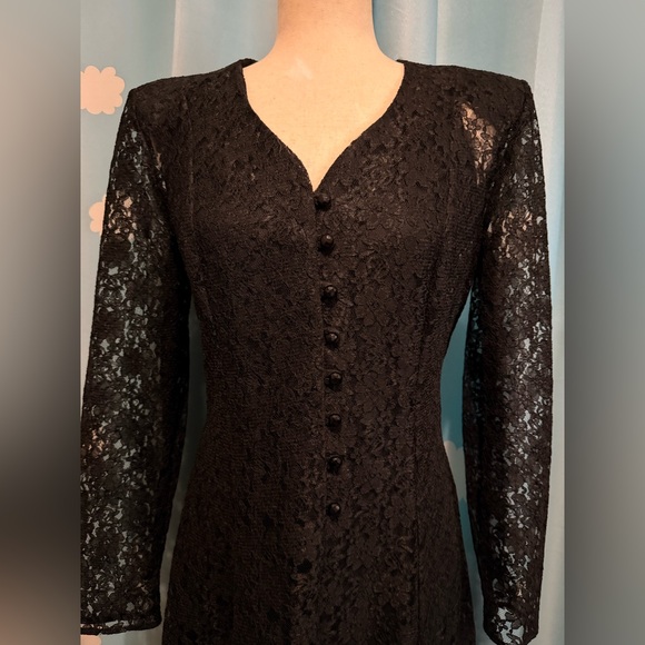 Vintage lace corset sheer maxi dress. S - Picture 10 of 11